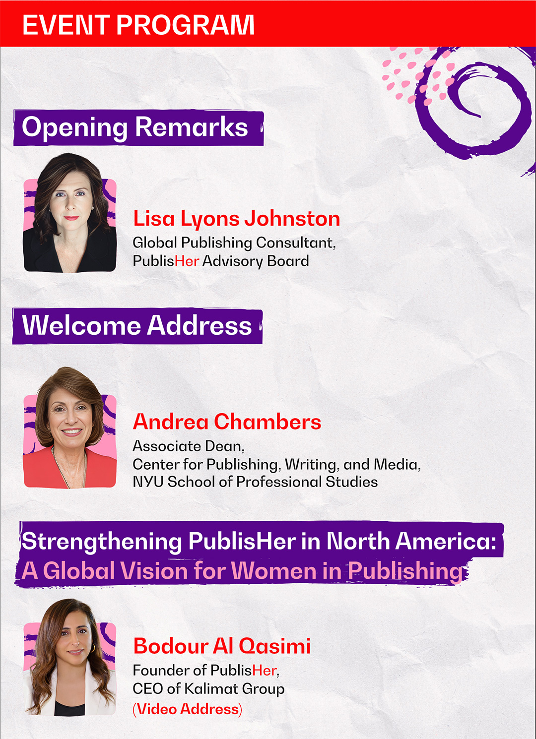 PublisHer & NYUSPS Event, New York